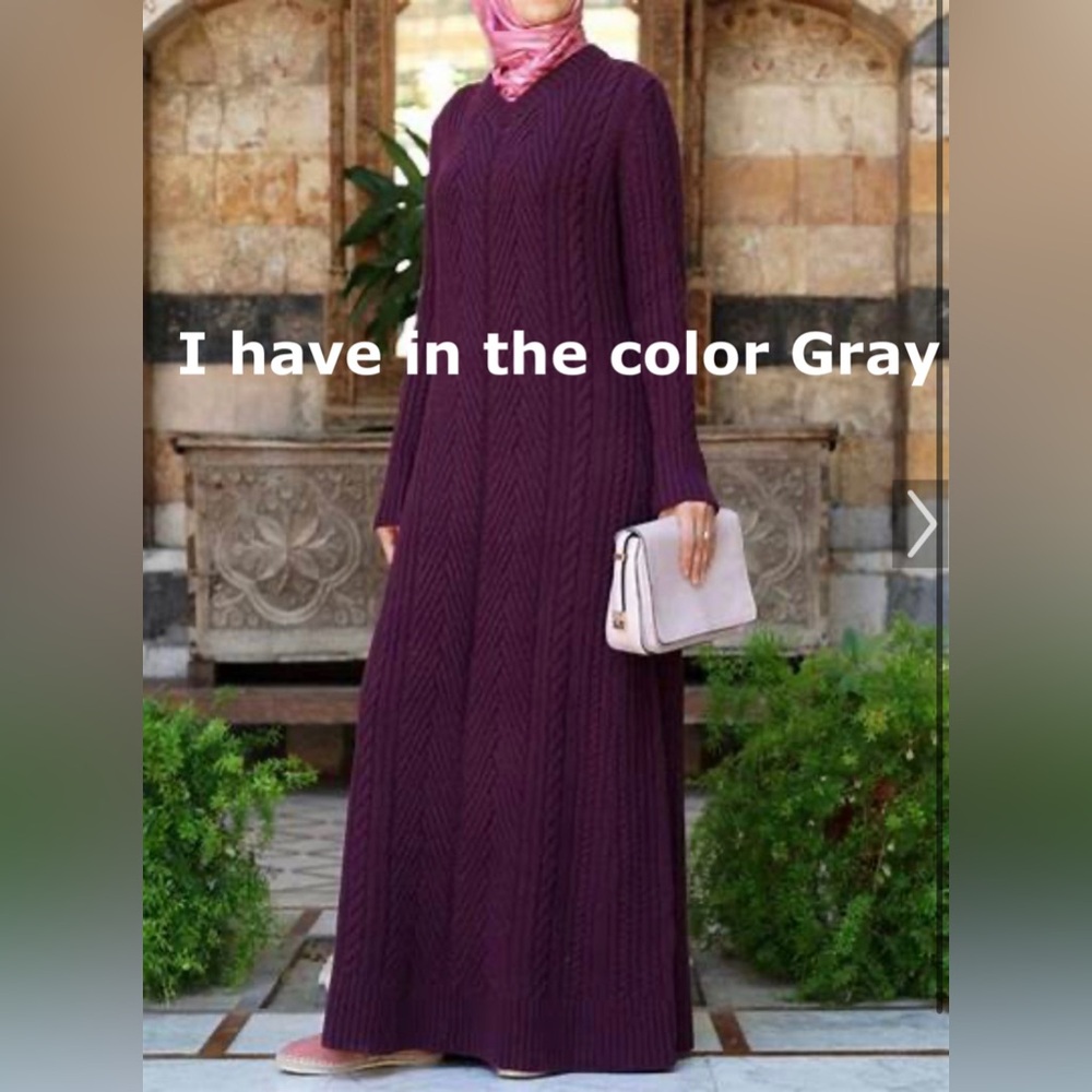 I have this dress in gray 60 inches length 18 inches armpit to armpit